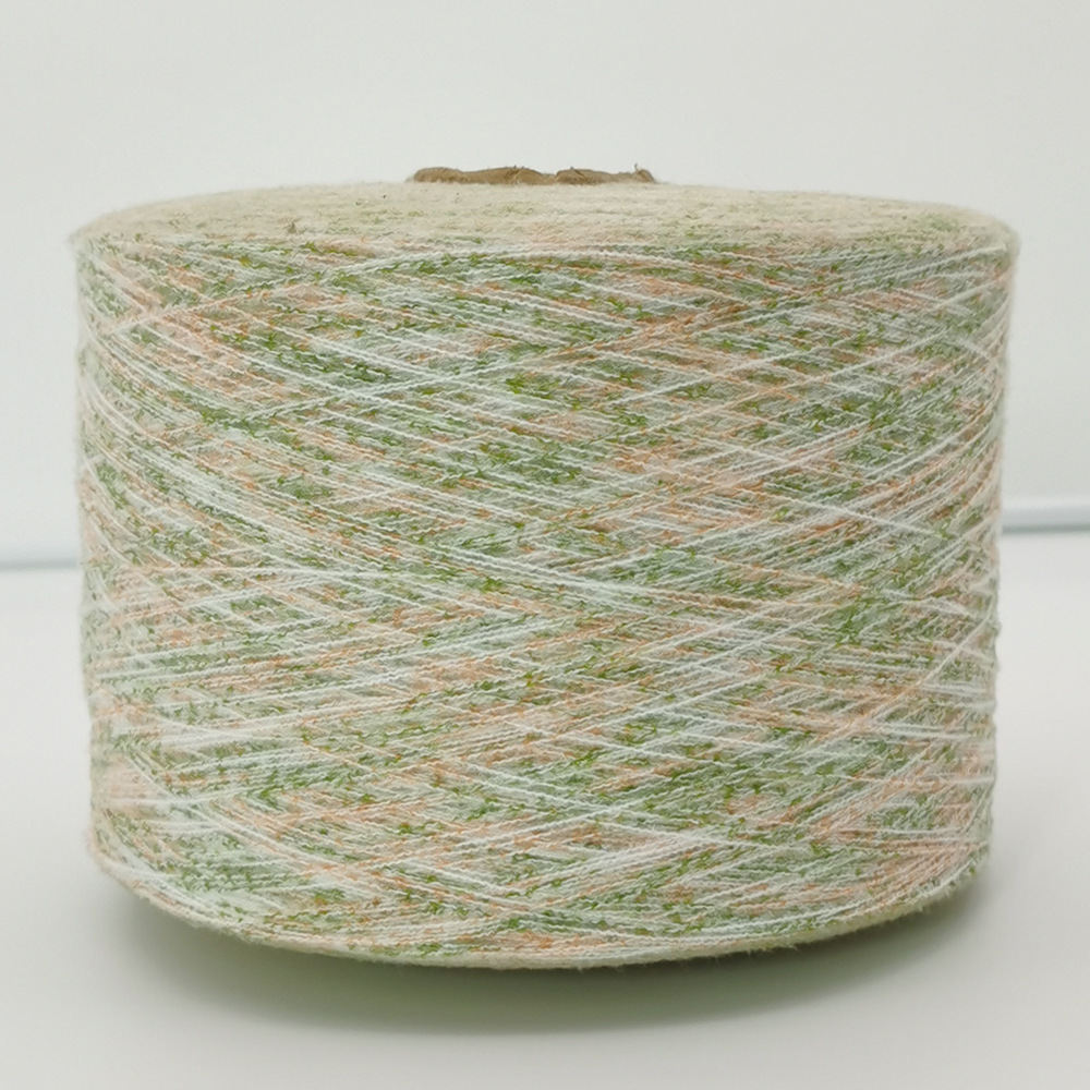 大朗纺织厂家夹花纱粗针樱花绒网红秋冬外套特种纱花式纱新品yarn