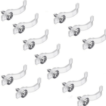 led滴胶灯条固定卡子 透明弧形固定卡座 3528/5050灯带固定夹