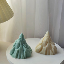 冰山蜡烛模具 自制冰模DIY蛋糕装饰磨具 香薰石膏工具