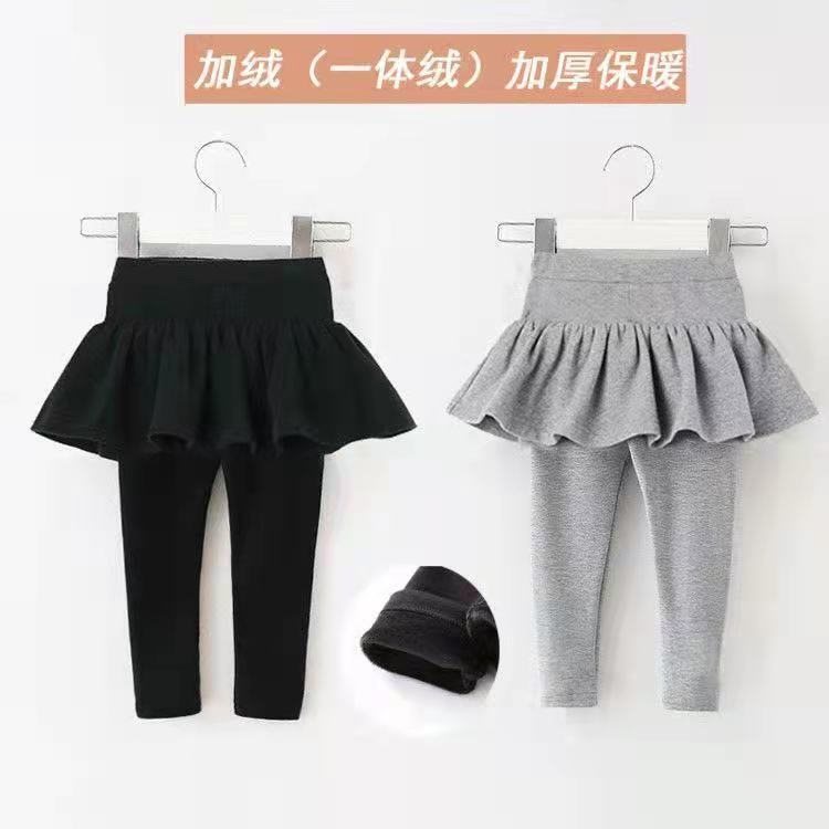 女童打底裤裙春秋装1-2-3岁5小童女宝宝裙裤假两件儿童外穿长裤子