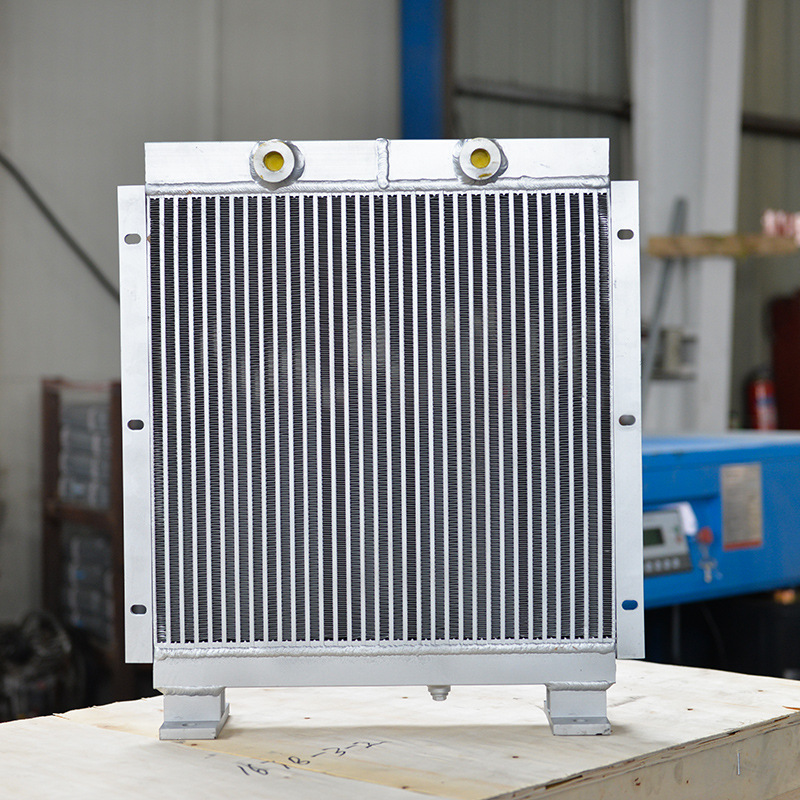 开山牌螺杆空压机散热器工业级气泵螺杆机风冷铝制冷却器现货