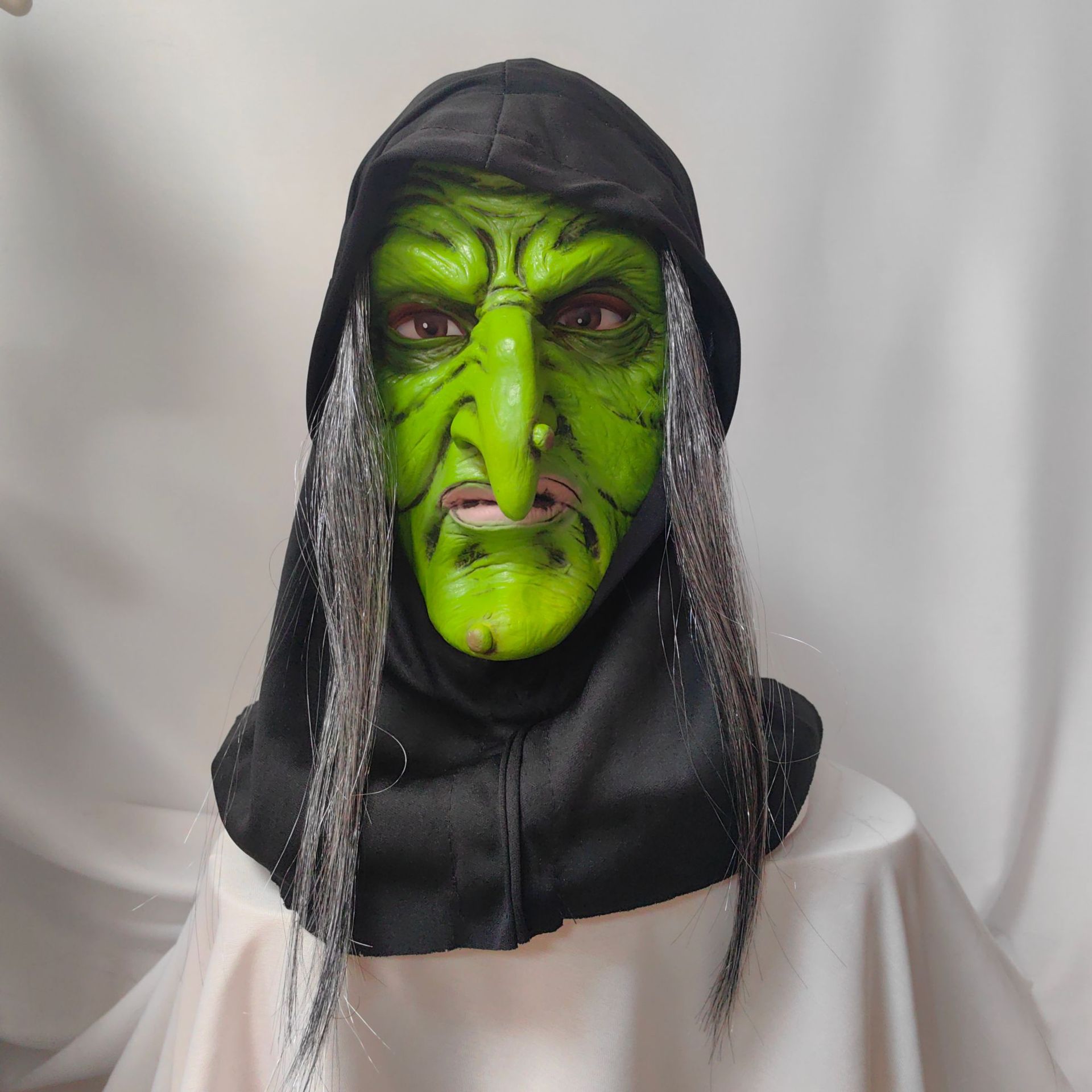 万圣节新款绿色女巫面具搞笑整蛊道具cosplay面具-阿里巴巴
