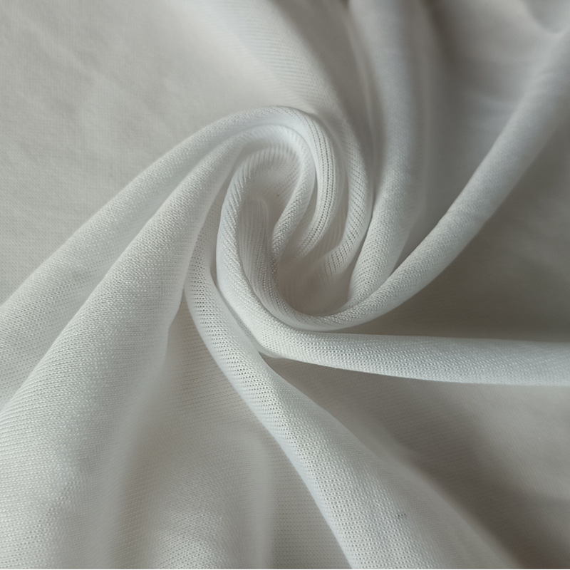 漂白色针织布床笠围边成品100%涤纶 床笠面料厂家直供