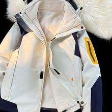 NASA联名三合一冲锋衣男女款2023可拆卸户外春秋季外套防风防水服