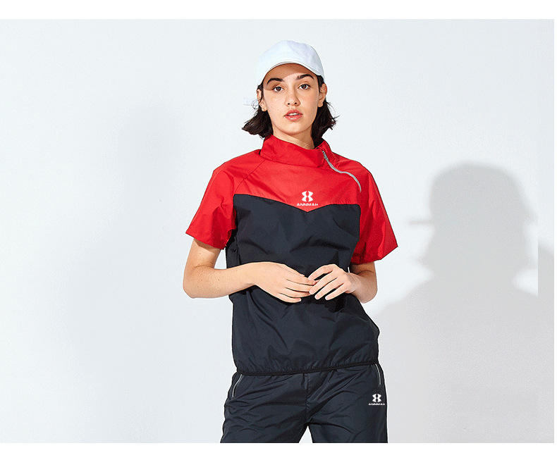 安玛暴汗服男套装夏季降体服女加肥大码运动跑步发汗健身房爆汗服