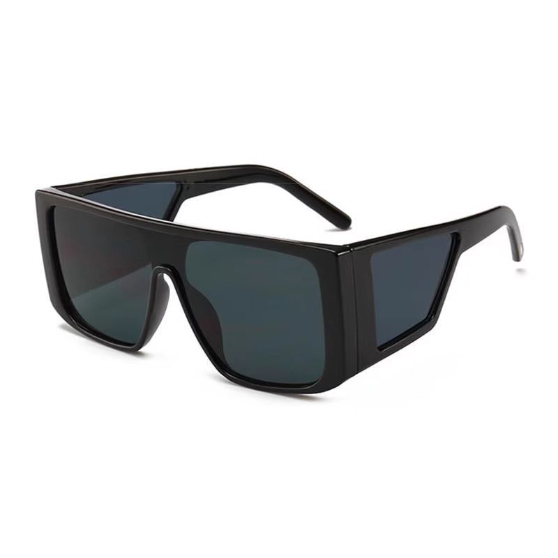 新款欧美时尚大框太阳镜女潮流墨镜男多边形素颜街拍休闲度假遮阳