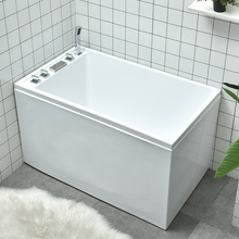 浴缸家用小户型亚克力嵌入式独立式加厚加深坐式成人婴儿浴盆