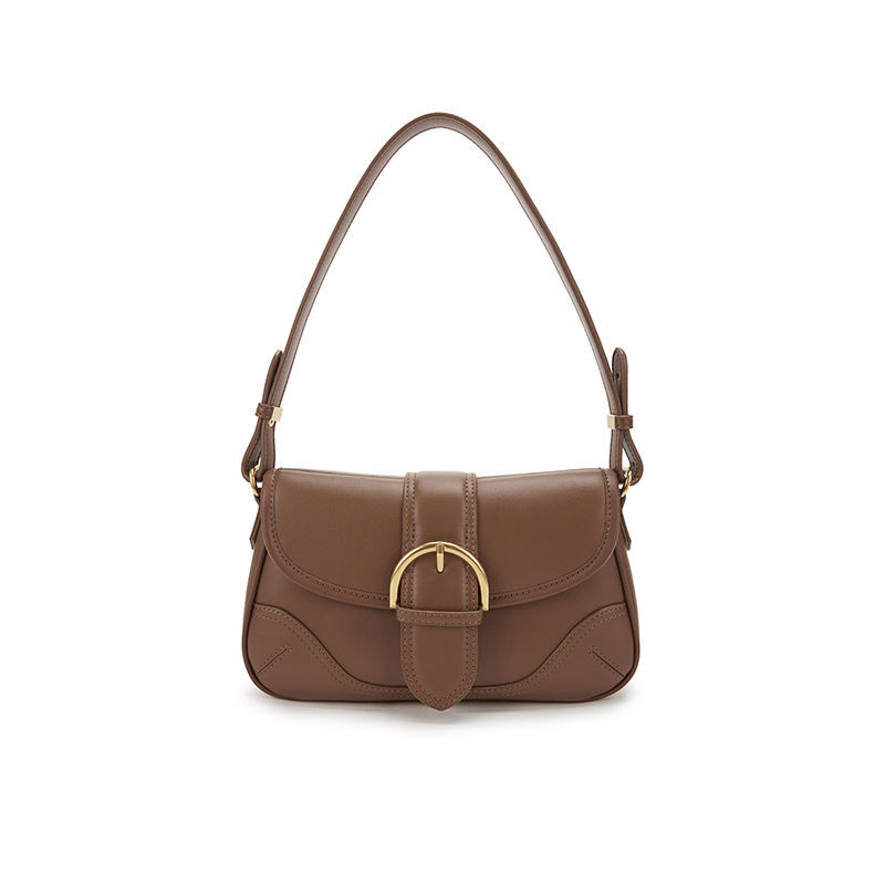 2024年春季新款女士复古针扣单肩包港风潮流腋下包单件手提包