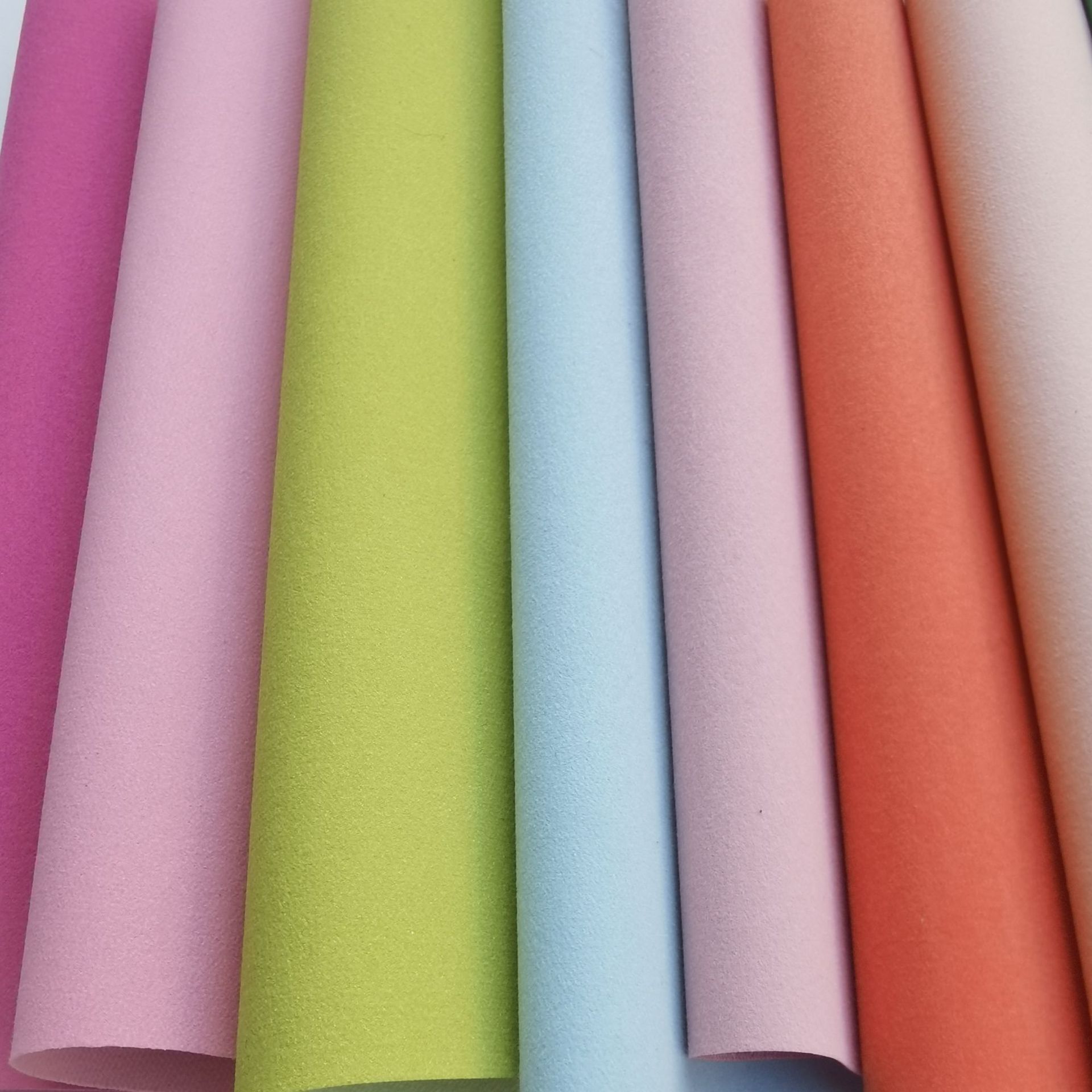 超纤布 手机壳手套鞋材压变革仿超纤布料0.5mm单面超纤面料现货