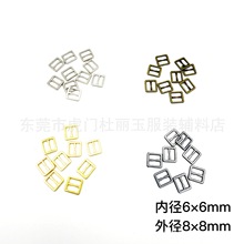 6MM迷你金属超小娃用bjd娃衣纽扣五金配件辅料日字扣