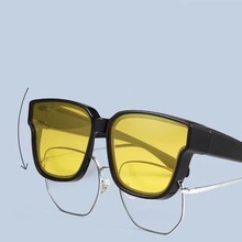 墨镜套镜偏光近视专用太阳镜开车抖音同款防紫外线墨镜夹片眼镜套