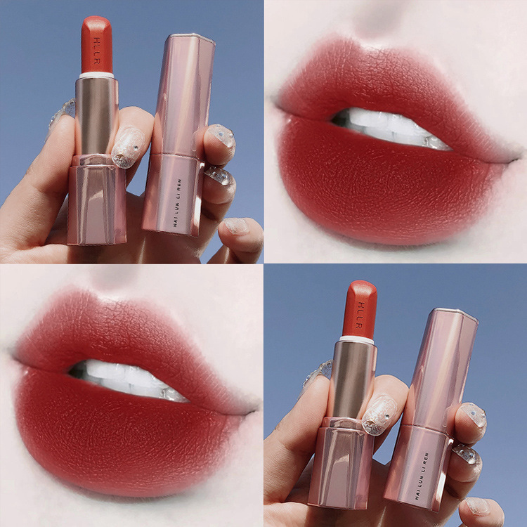 Helen Beauty Tik Tok Live Stream Lipstick Internet Celebrity Matte Lipstick Matte Cross-Border Makeup Wholesale Factory Delivery