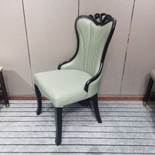 时尚韩式椅子 PU皮餐椅 皮椅  休闲椅  酒店饭店实木餐桌椅子