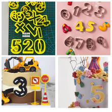 幸美烘焙 儿童DIY数字字母饼干PP材质模具翻糖馒头蛋糕烘焙模具