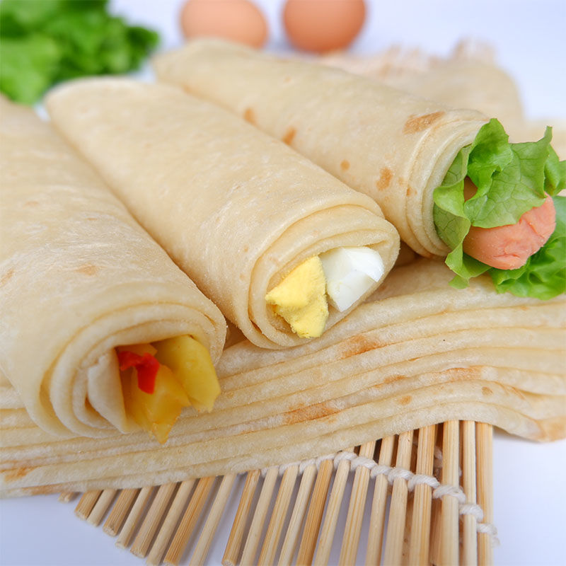 肉卷山东农家大饼手擀饼单饼薄春饼卤肉卷饼皮鸡肉卷面饼早餐面食