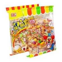 香港GEL汉堡包造型什锦橡皮糖独立小包装软糖果儿童零食500g*12袋