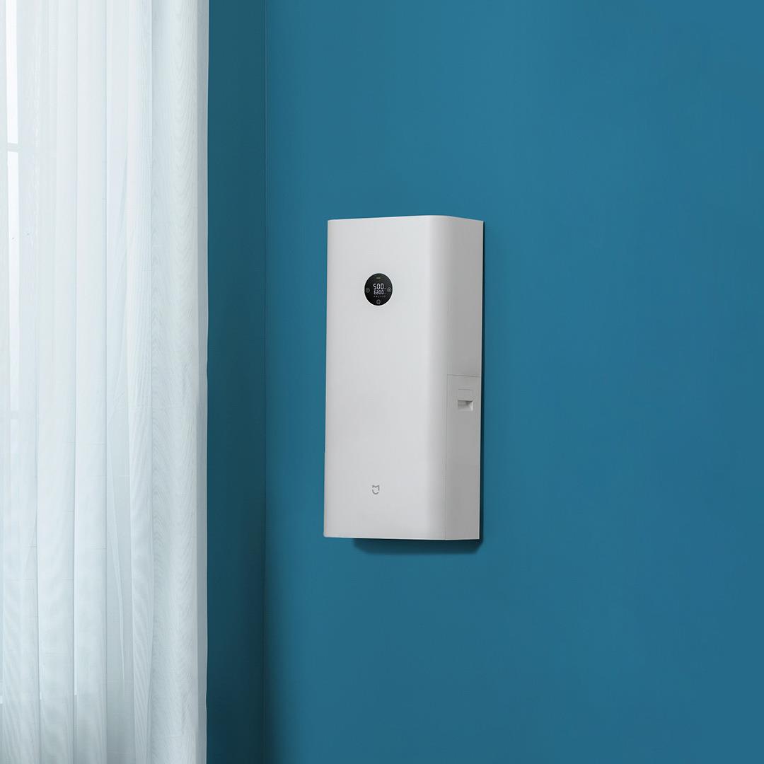 适用米家新风机a1 家用空气净化器抗霾除甲节能静音壁挂式新风系