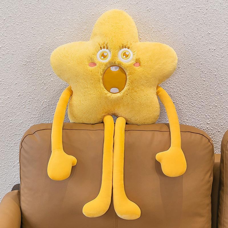 Creative New Little Star Plush Doll Pillow Cute Sleeping Funny Girl Children's Toy Long Leg Ragdoll