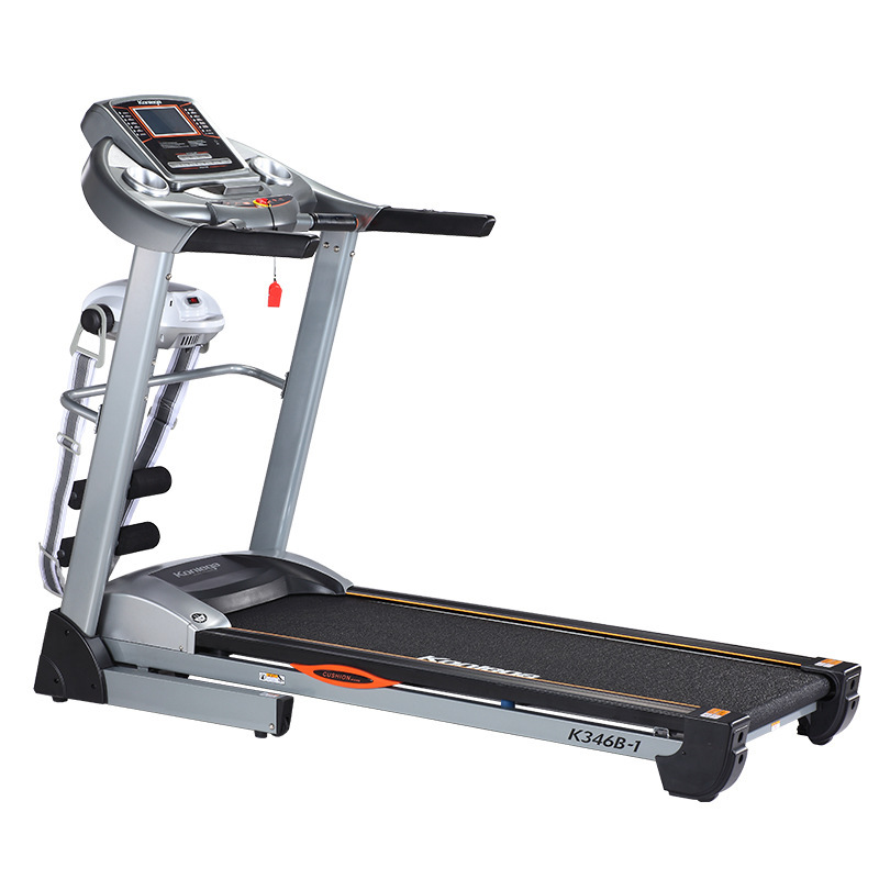 康乐佳跑步机家庭用折叠双跑台避震健身房运动器材k346b-1