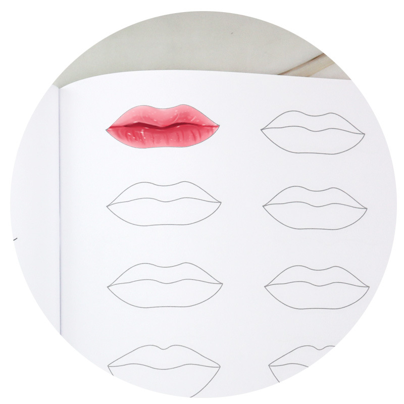 素描练习册唇手账纸画专业化眉毛彩妆化妆师眉眼练习本眉纹学习绣