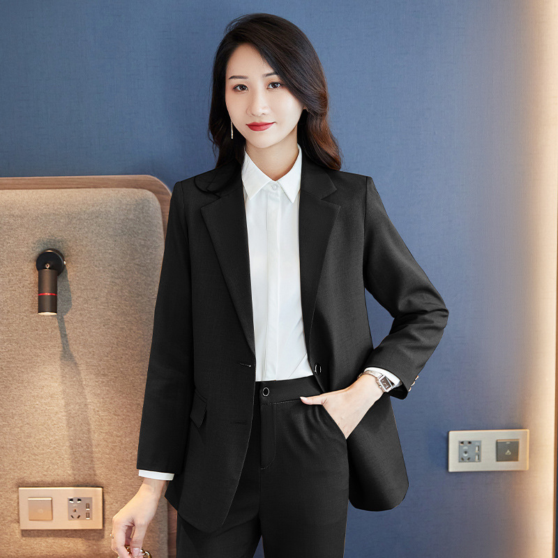 加厚休闲西装女