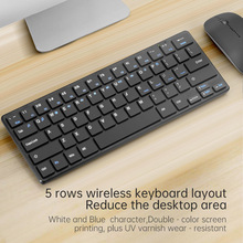 新款五排无线键鼠套装内置铁板笔记本外接电脑家用办公商务工厂