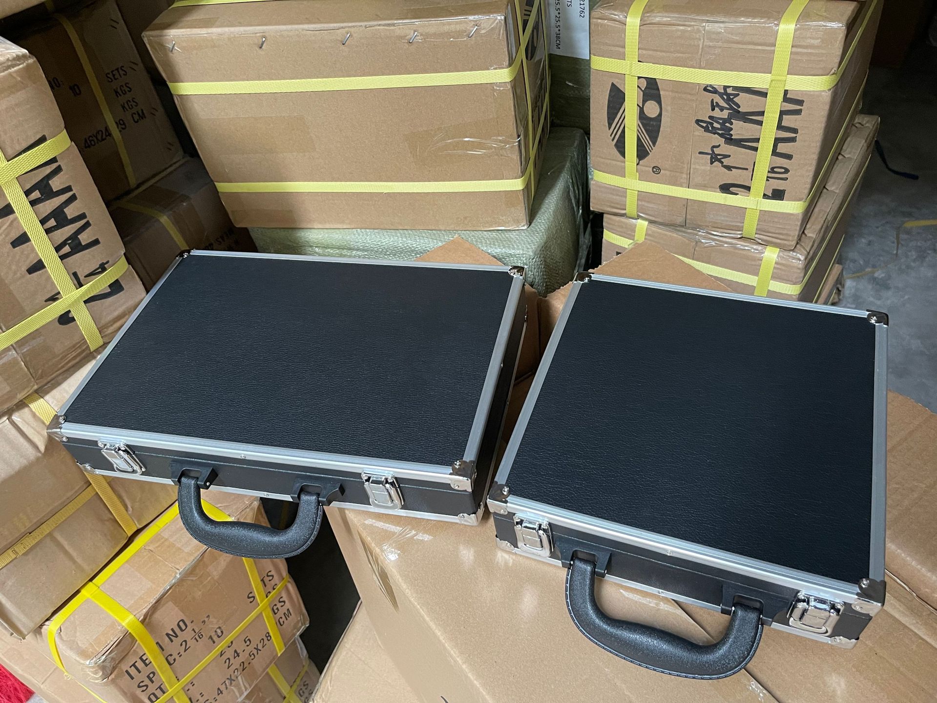 黑皮铝合金英式斯诺/美式黑八/台球箱英式水晶球收纳箱收纳合套装