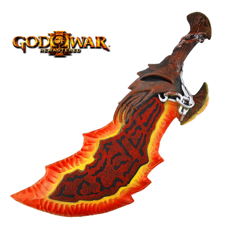 战神火焰刀cosplay动漫电影刀剑武器男儿童玩具舞台影视道具模型