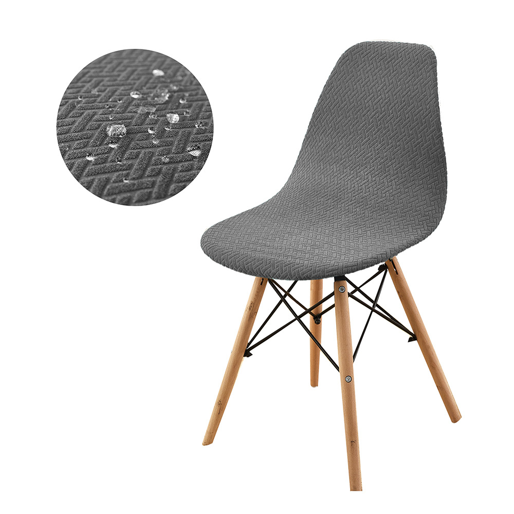 [Elxi] New Knitted Twill T-Shaped Waterproof Shell Chair Cover Elastic Non-Slip Solid Color Home Chair Cover