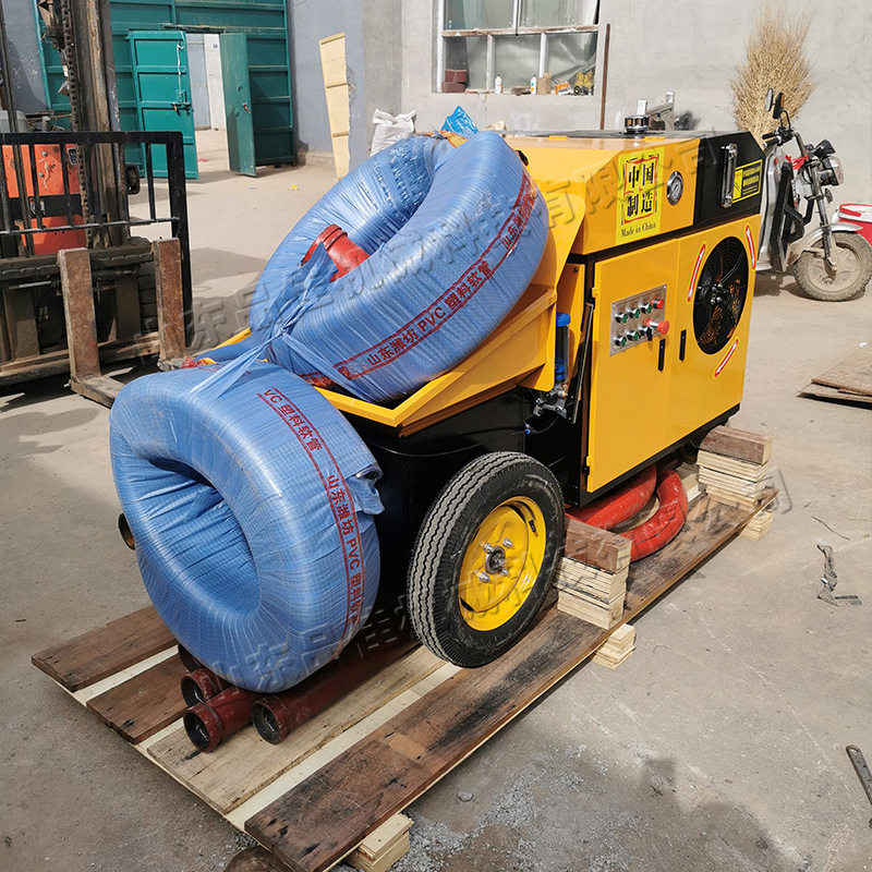 微型细石二次浇注泵 隧道液压构造柱灌浆泵 细石混凝土上料泵