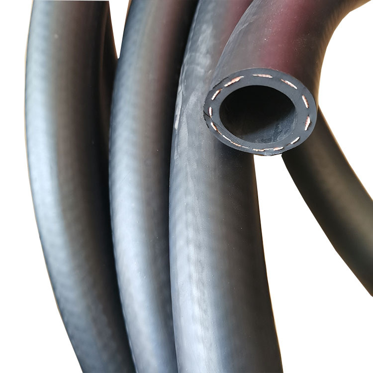 帘线编织胶管 耐高压夹线空气管 黑橡胶水管 油管 现货