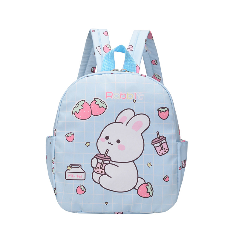 Cute Rabbit Cartoon Children's Backpack Wholesale Outdoor Kindergarten Lightweight Cute Children Kindergarten Backpack Korean