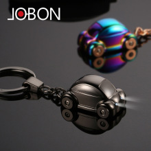 Jobon中邦小汽车钥匙扣高档钥匙链挂饰带LED灯钥匙圈创意礼品批发