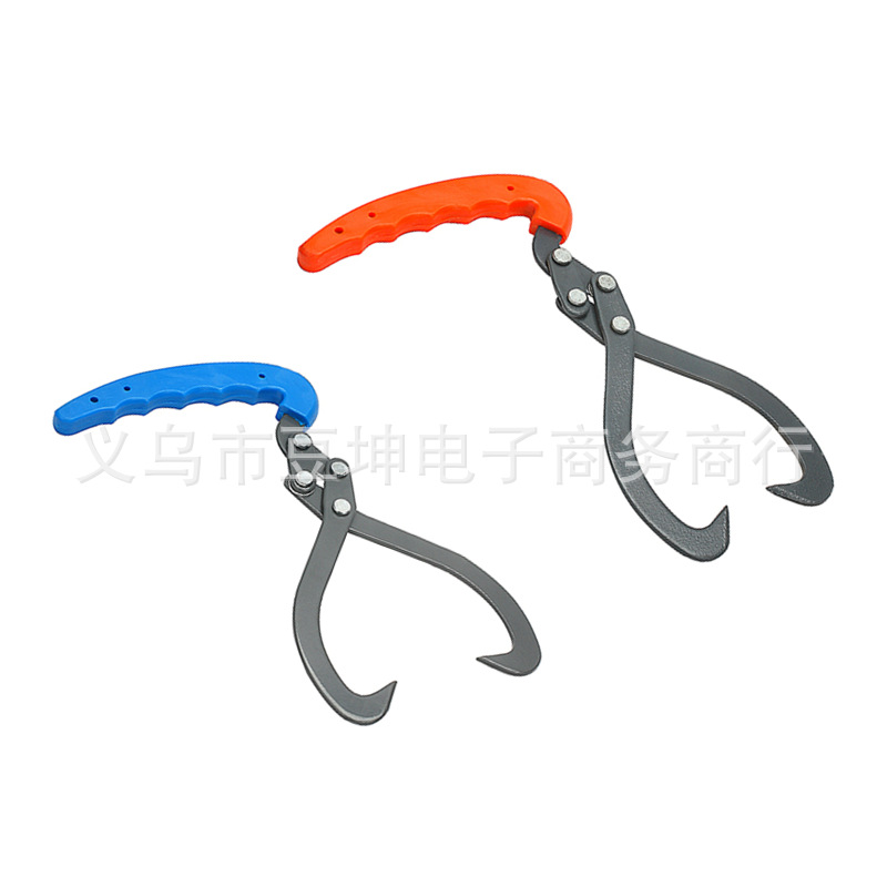 Carbon Steel Double Hook Type Grapple Lifting Woodware Tree Lifting Hook Multifunctional Iron Hook Logging Construction Tool Single Hand Crocheting