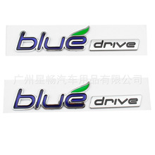 BLUE drive车标贴 适用于现代名图叶子板朗动索八改装尾标侧标