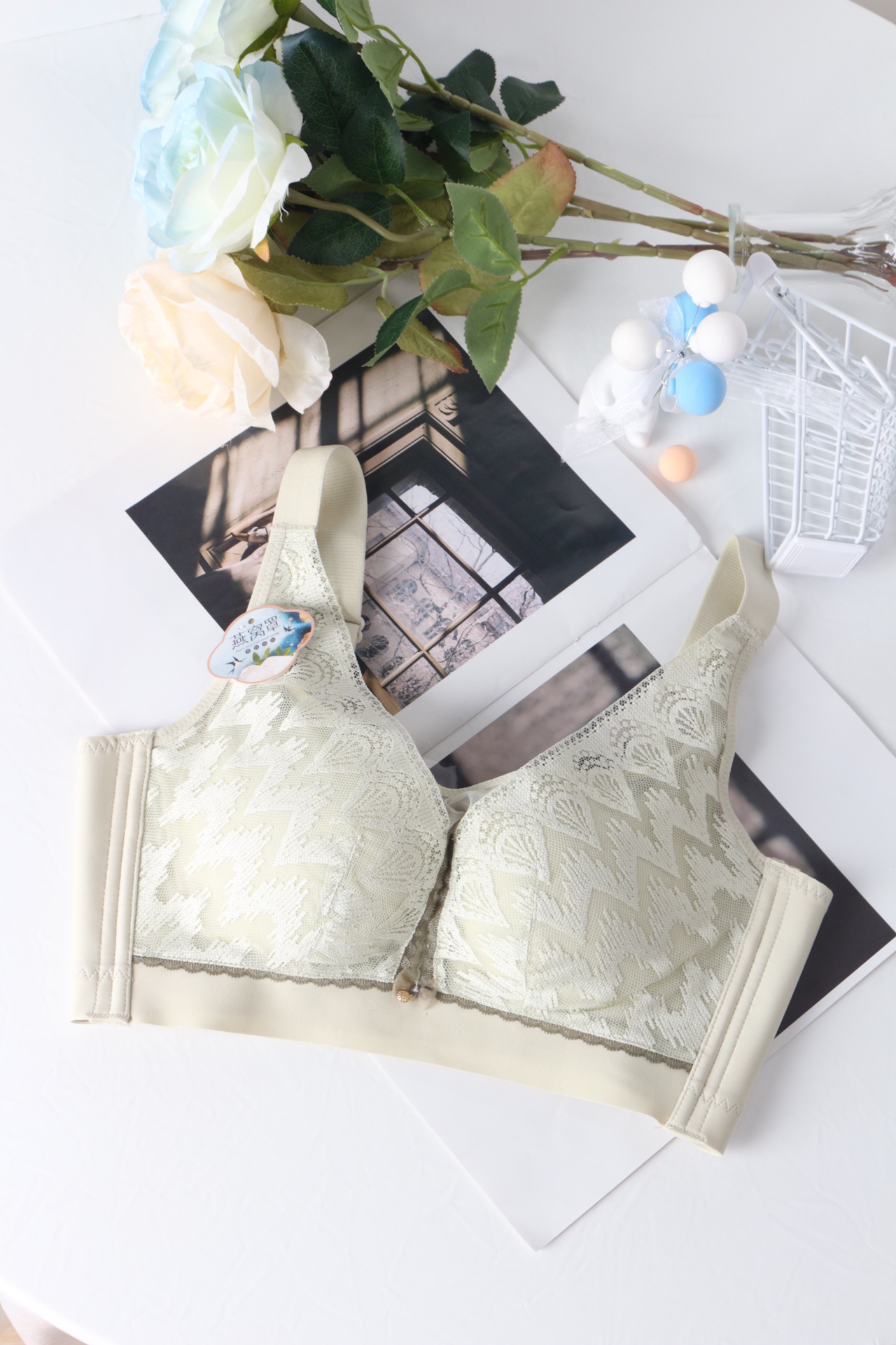 奴芝内衣9138文胸柔软婴儿棉大码显胸小内衣无钢圈舒适聚拢胸罩