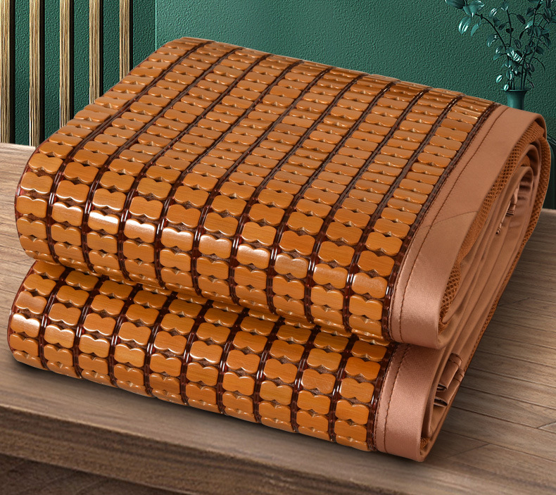 春龙夏季麻将席凉席1.8m折叠双人床富贵款三件套1.5米竹麻将凉席