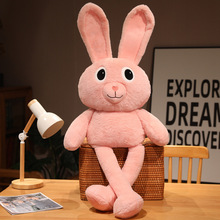 抖音爆款创意拉耳朵兔子公仔大长腿兔一件代发新款女生礼物