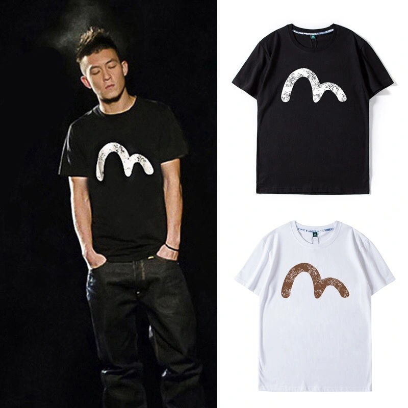 港风潮牌 新款夏季陈冠希同款大m涂鸦半袖打底衫男女新款短袖