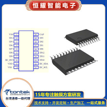 TTY6954 SSOP-20 13键电容式触摸感应开关按键IC触摸滑条按键芯片