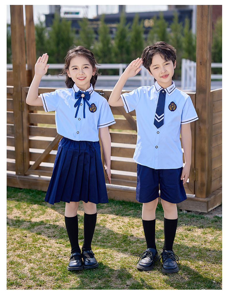 小学生校服英伦风夏季儿童班服主持六一儿童节演讲幼儿园园服演出