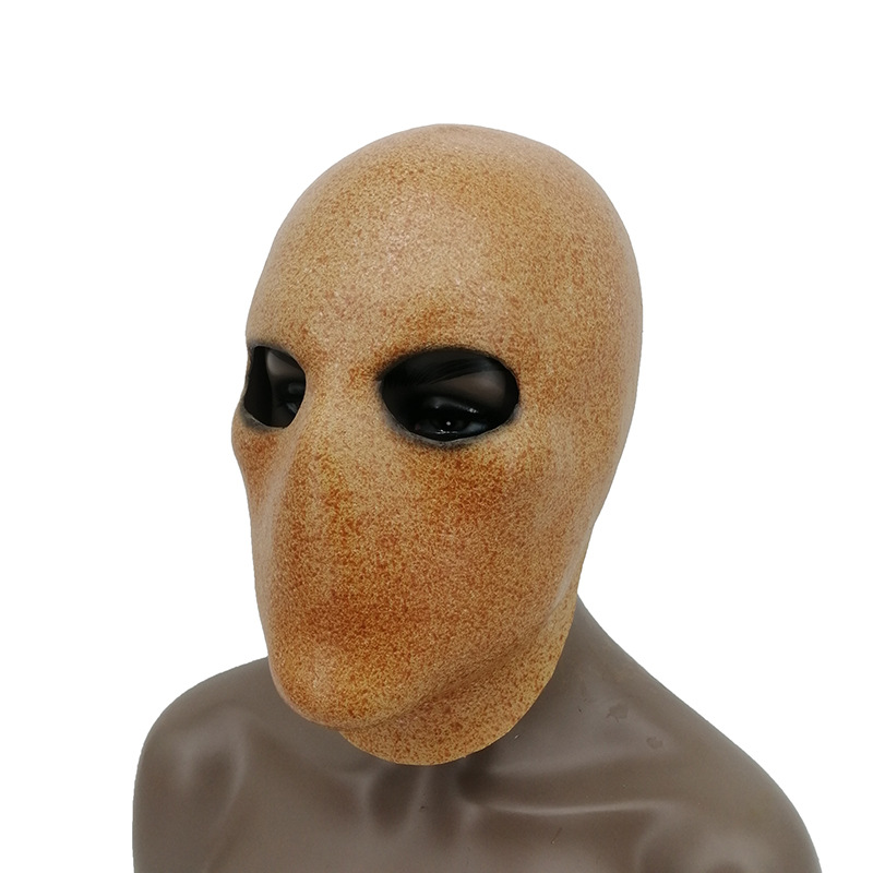 万圣节独立站热卖无脸男面具恐怖骷髅无脸外星人面具派对用品道具