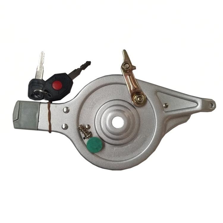 红五星带锁涨刹100电动车刹车总成 刹轮电动自行车电瓶车后闸大孔
