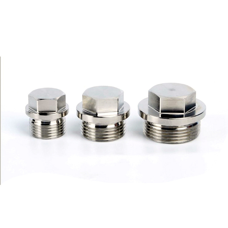 304 Stainless Steel Din910 Hex Hd Screw Plug Outer Hexagon with Edge Plug M8M10M12-M60