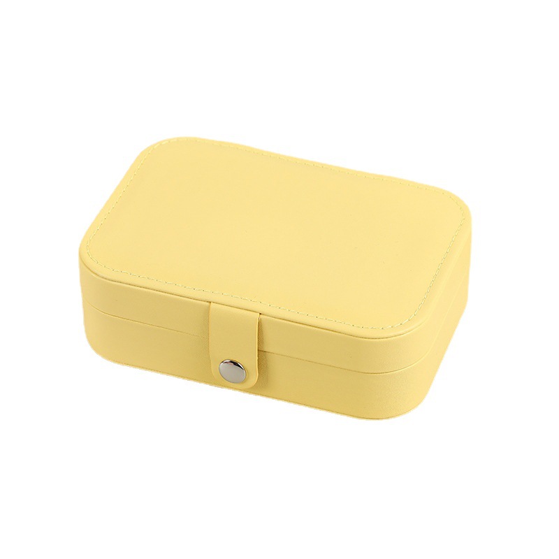 INS Style Flip Travel Double Layer Jewelry Box Ring Necklace Ear Stud Multi-Layer Jewelry Box Portable Jewelry Storage