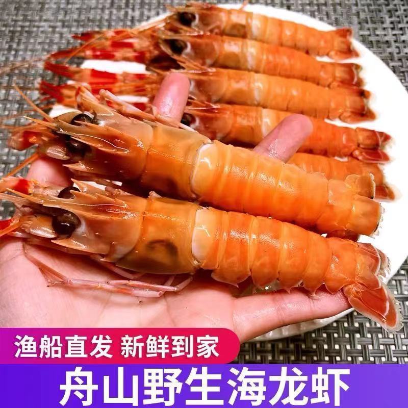 鳌虾舟山深海小龙虾新鲜船冻海刺身非新西兰日料食材速卖通亚马逊