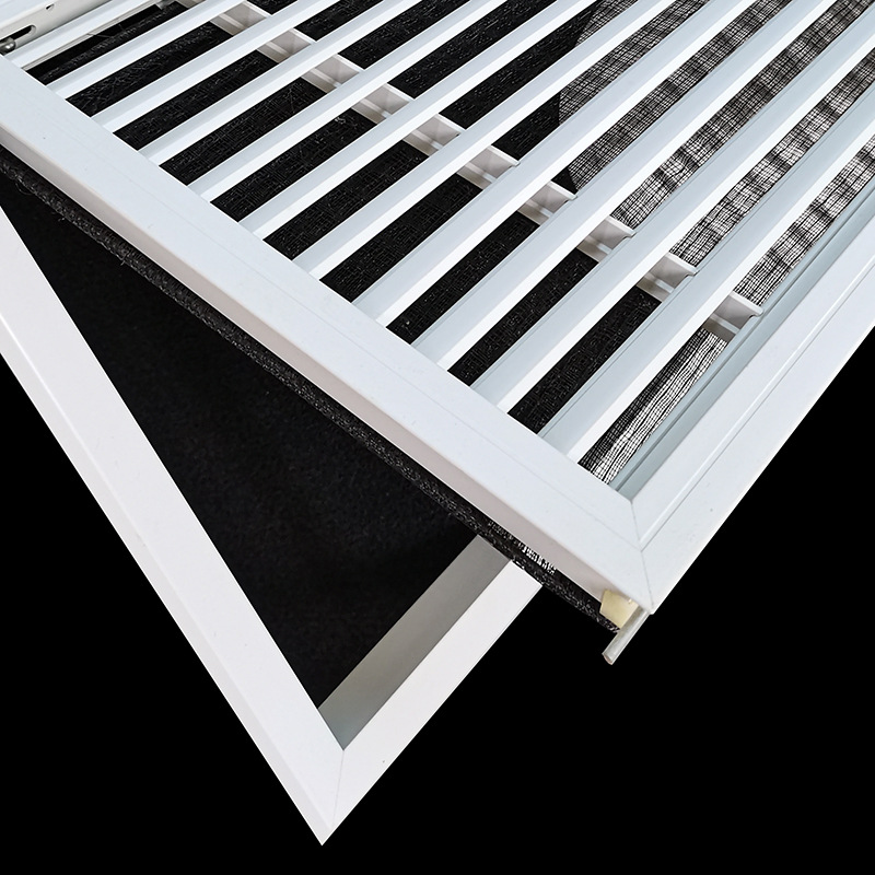 厂家直供中央空调abs塑钢出风回风口pvc塑料单层可拆可卸风口定制