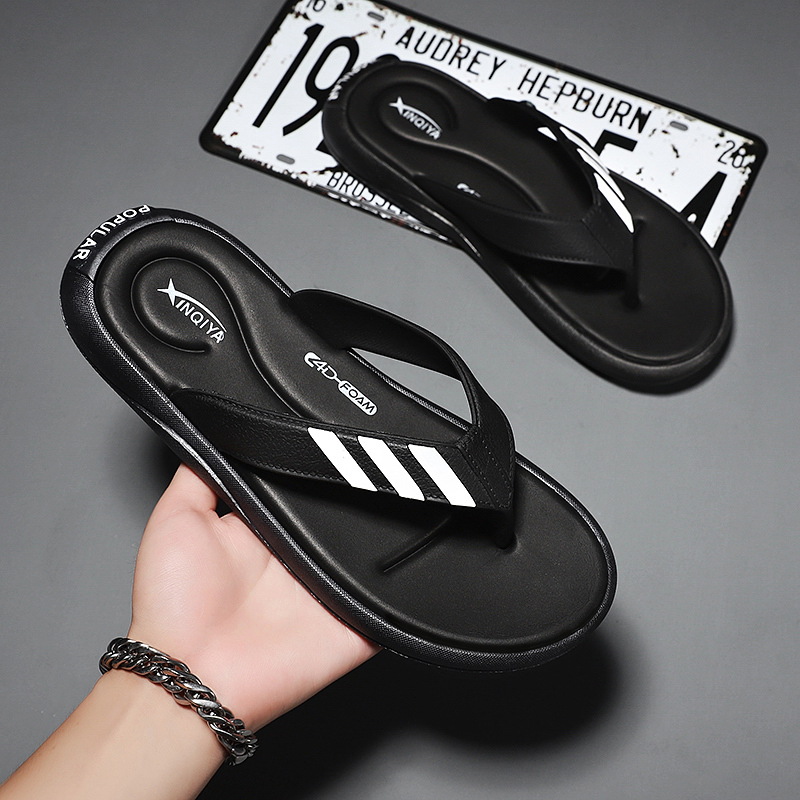 网红人字拖男士防滑软底凉拖鞋个性韩版潮流夹脚室外沙滩鞋男休闲