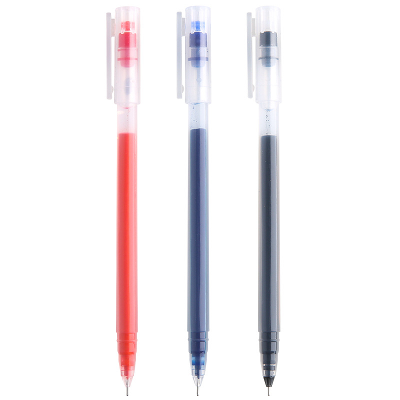 Large Capacity Giant Can Write Gel Pen Signature Pen Carbon Pen Disposable Gel Pen Full Needle Tube Ball Pen Student Exam