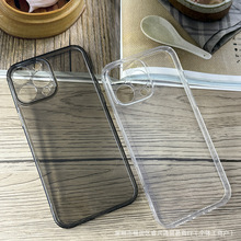凹槽壳苹果15手机壳iphone 16pro保护套透明15promax滴胶13适用14